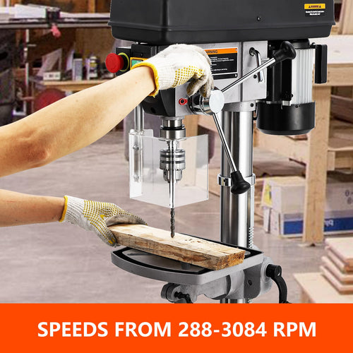 15 in Benchtop Drill Press with 7.5 Amp Variable Speed Tilting Worktable Y37862