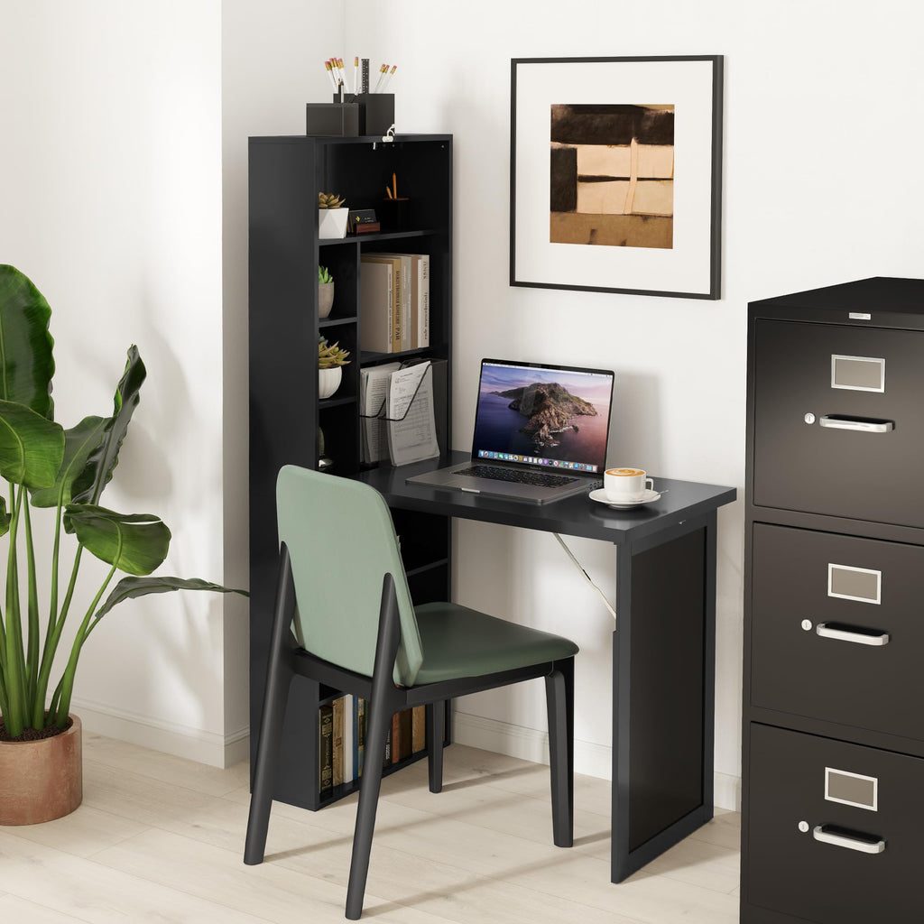 Black Foldable Convertible Computer Desk I65095