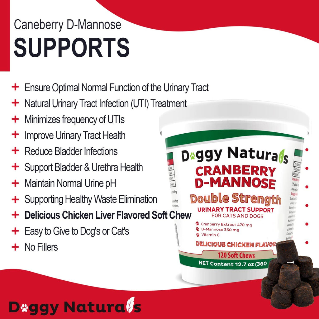 Cranberry D-Mannose Soft Chew 11.4 oz 120 Count B42568