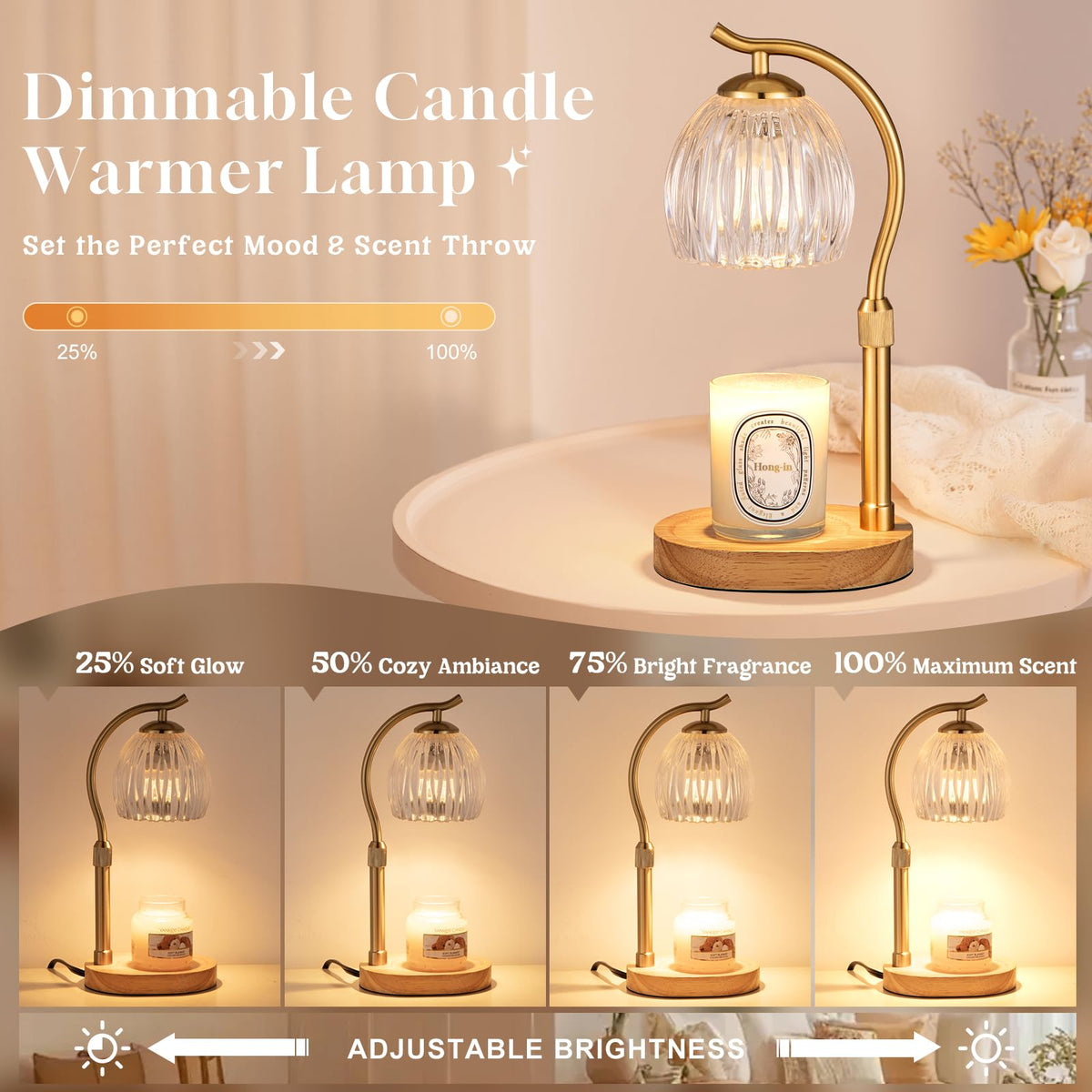 Candle Warmer Lamp with 2 Bulbs T316593