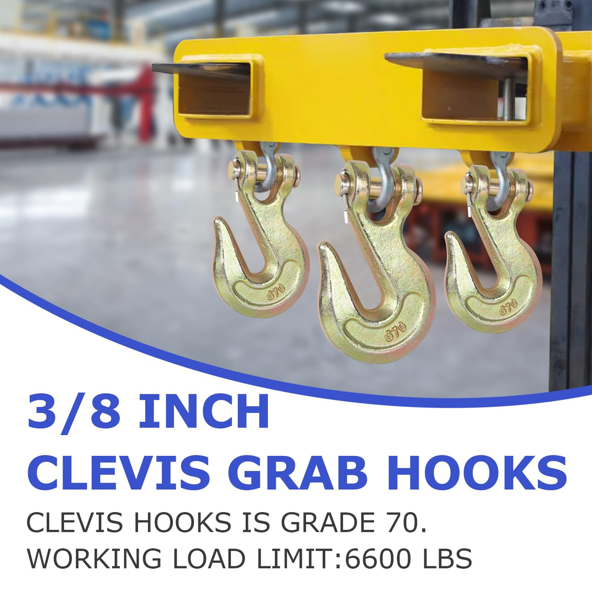 3/8" Heavy Duty Clevis Grab Hook H1430