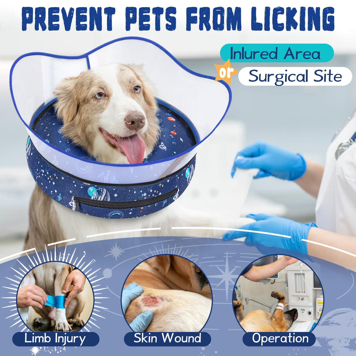 Inflatable Dog Cone Collar Y415