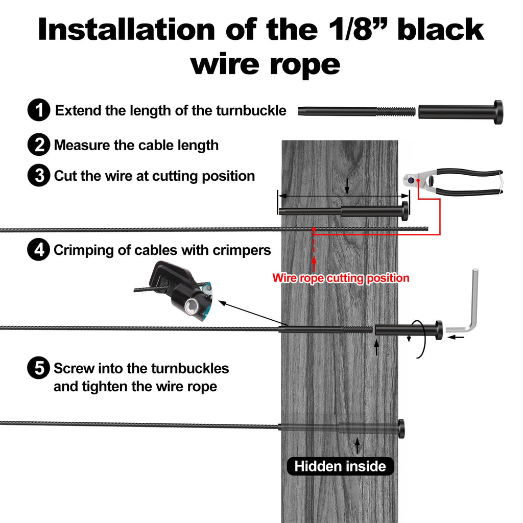 Black Cable Railing Kit F32586