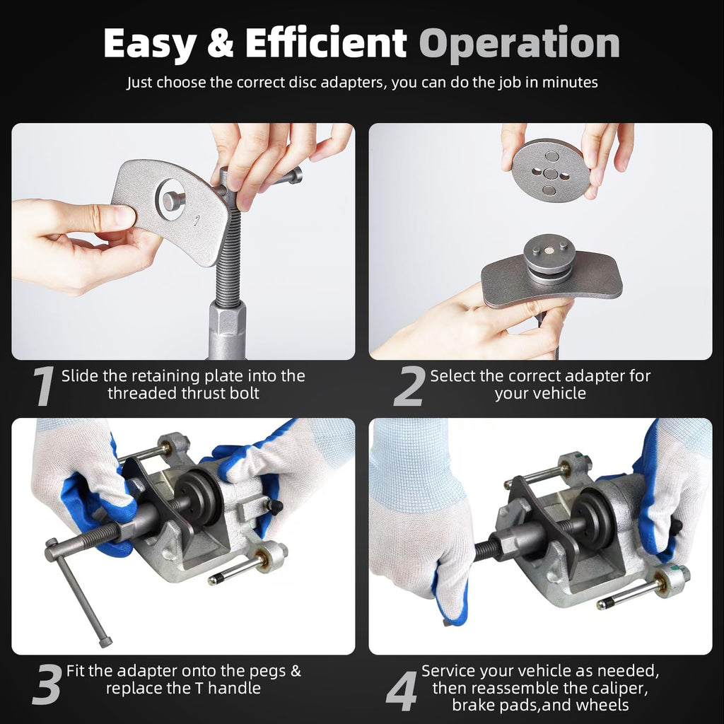 24pcs Disc Brake Caliper Compression Tool Kit L51610