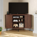 47 Inch Walnut Corner TV Stand K908