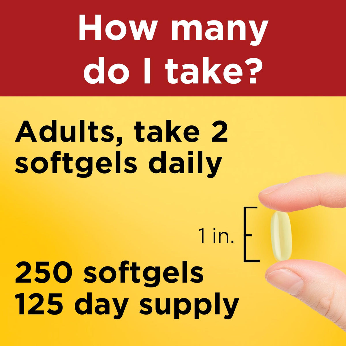 Fish Oil Omega 3 Supplements 2000mg 250 Softgels M92054