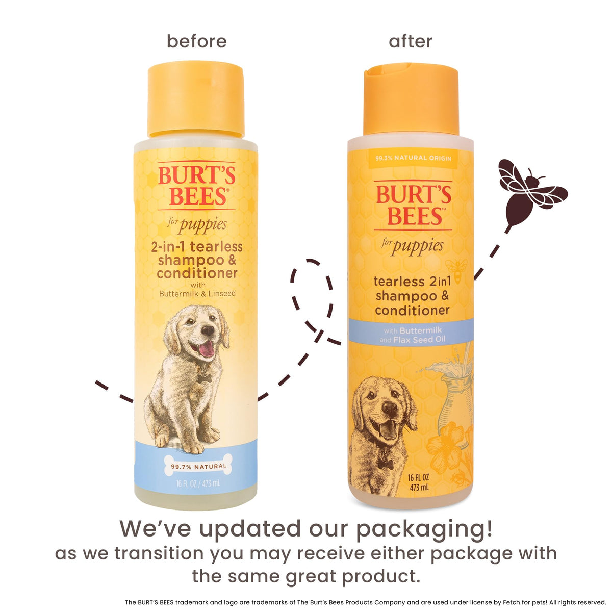 Tearless Puppy Shampoo & Conditioner with Buttermilk, 16 Fl Oz X35029