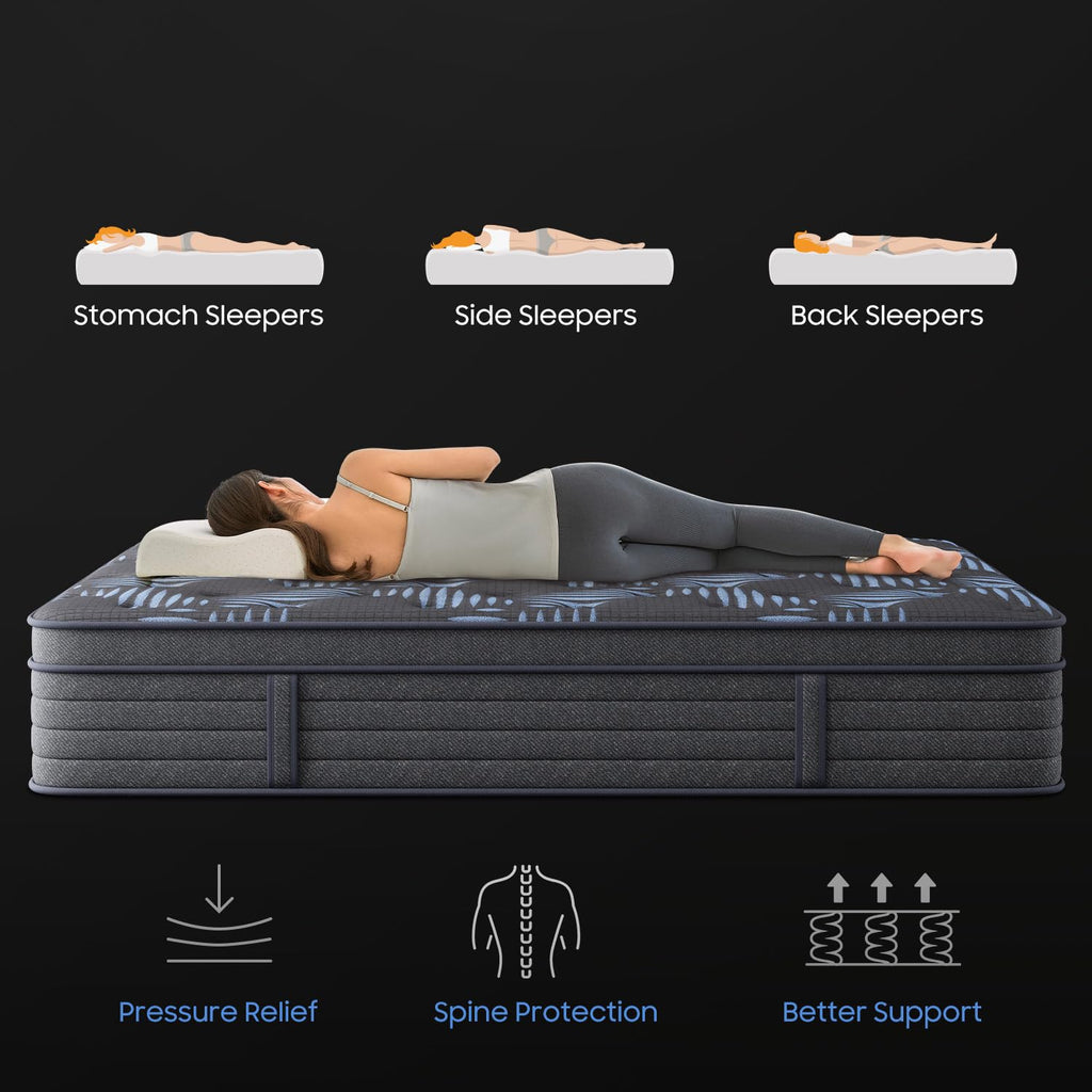 10 Inch Full Medium Firm Hybrid Mattress in a Box A29934