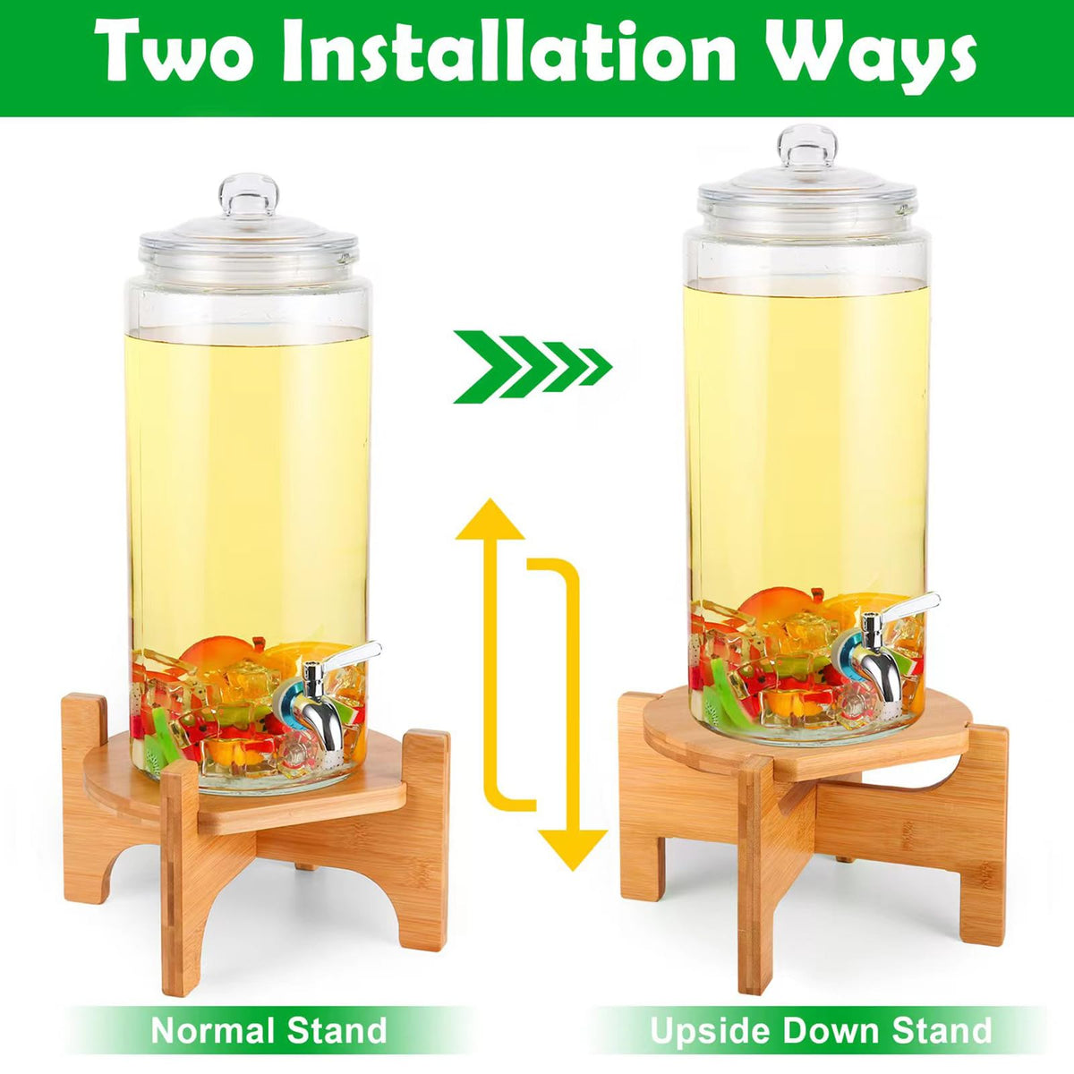 Bamboo Drink Dispenser Stand A700