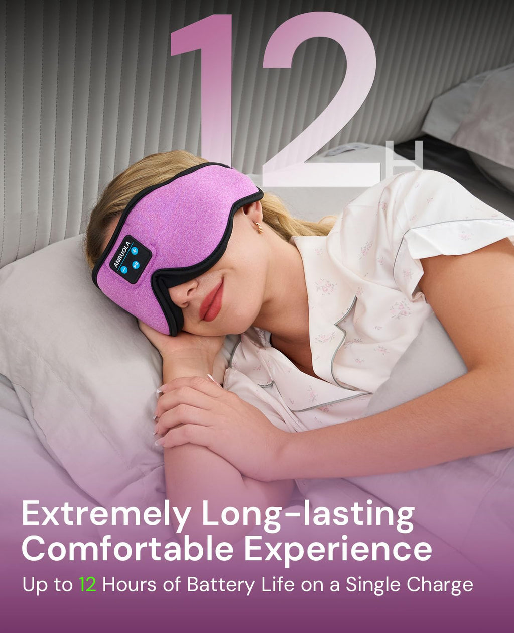 Bluetooth Sleep Mask with Blackout Eye Mask K634