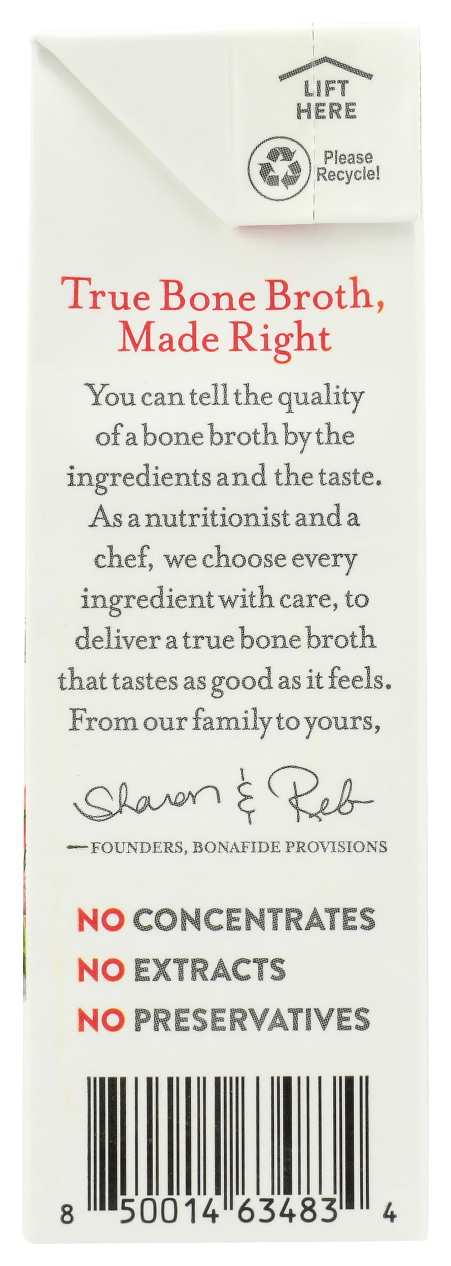 Bone Broth Beef No Salt Added Organic 16.9 Ounce T27151