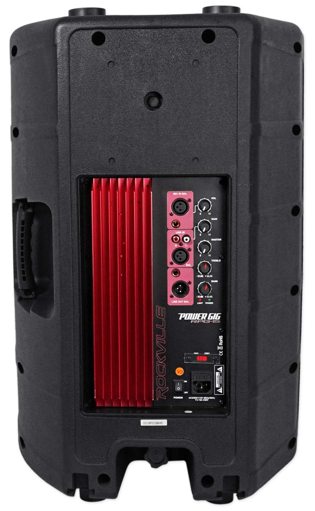 15" Powered PA Speakers 2-Pack with Mixer F428514