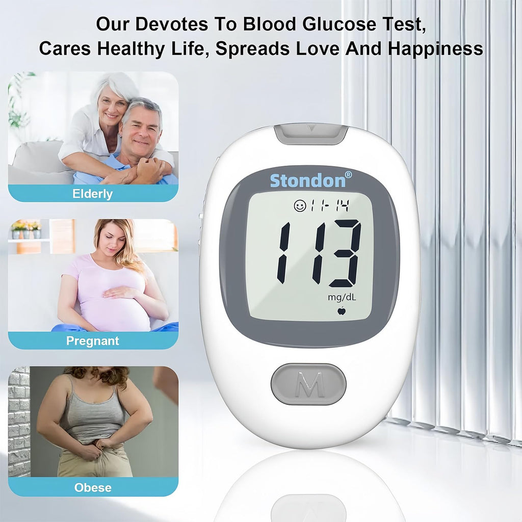 Blood Glucose Monitor Kit, 50 Strips & Lancets R958