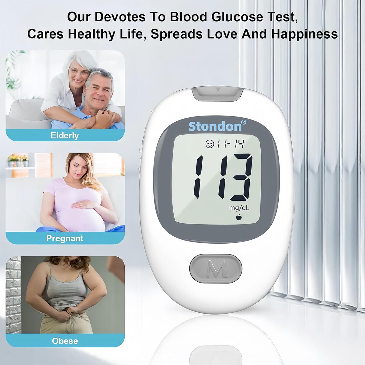Blood Glucose Monitor Kit, 50 Strips & Lancets R958