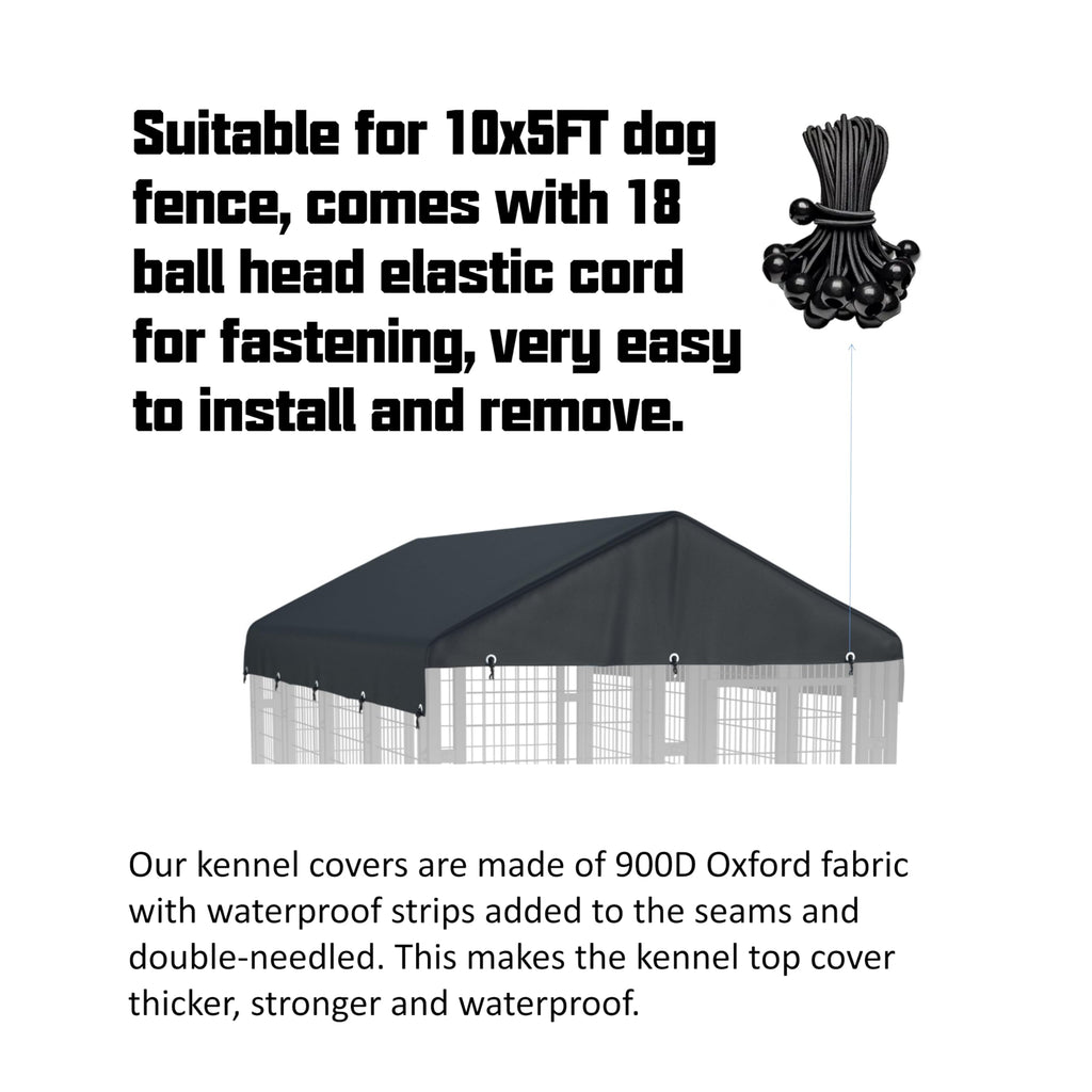 5x10 FT Waterproof Dog Kennel Cover U6565