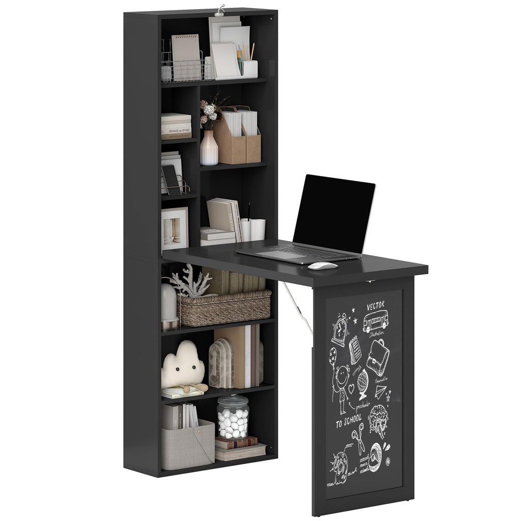 Black Foldable Convertible Computer Desk I65095