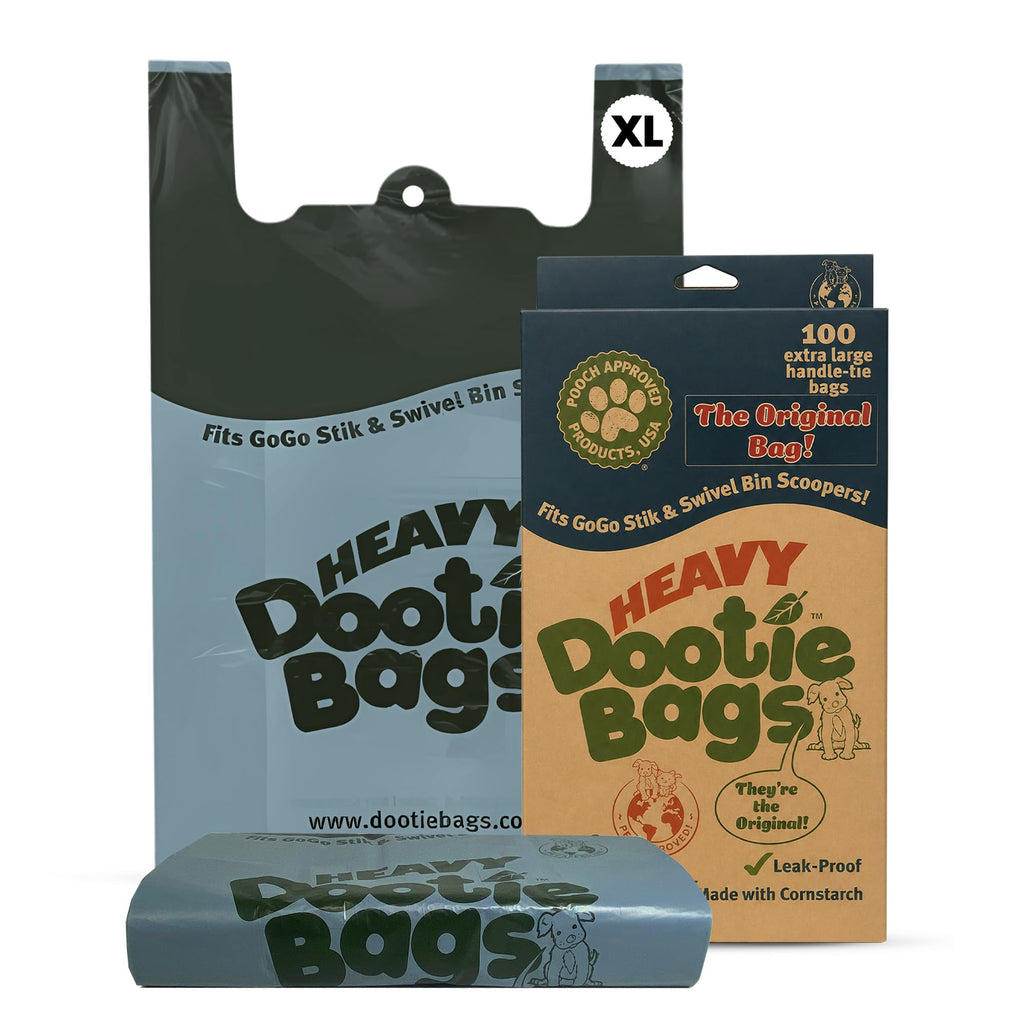 Heavy Duty Bags with EZ Tie Handles, Cornstarch, Leakproof A475