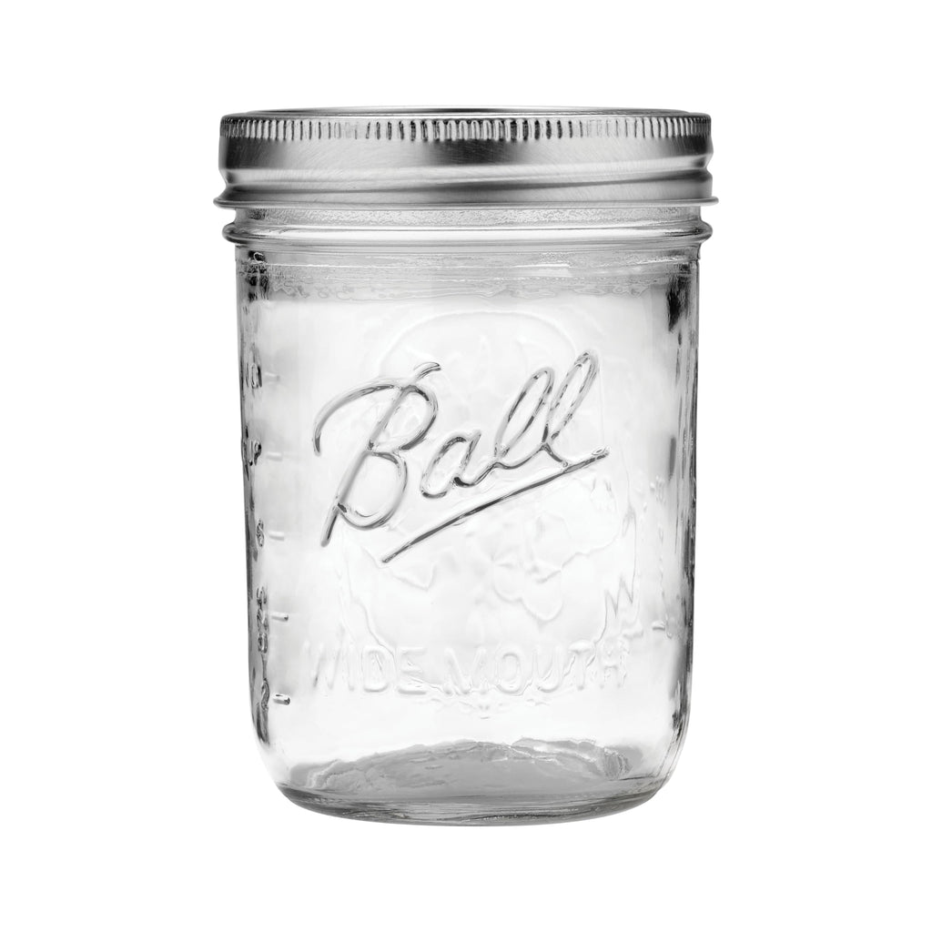 Wide Mouth Pint Jars with Lids and Bands, 16 oz, Set of 12 Z761