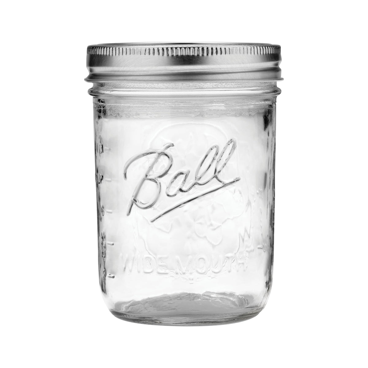 Wide Mouth Pint Jars with Lids and Bands, 16 oz, Set of 12 Z761