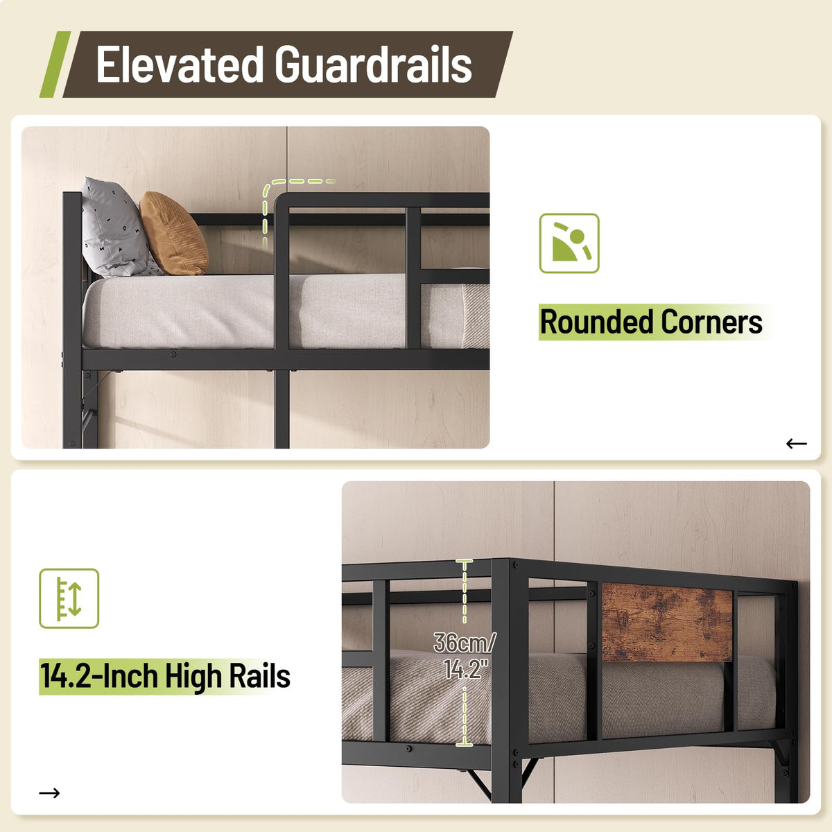 Twin Size Metal Loft Bed with L-Shaped Desk, 3 Storage Drawers, LED Light & Ladder M537661