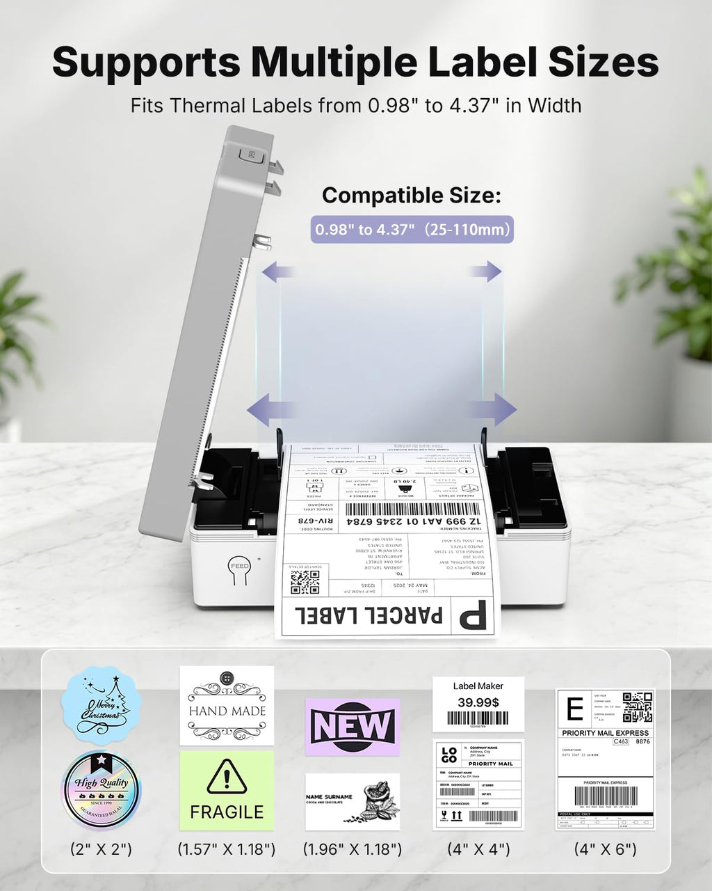 Bluetooth Thermal Shipping Label Printer G516