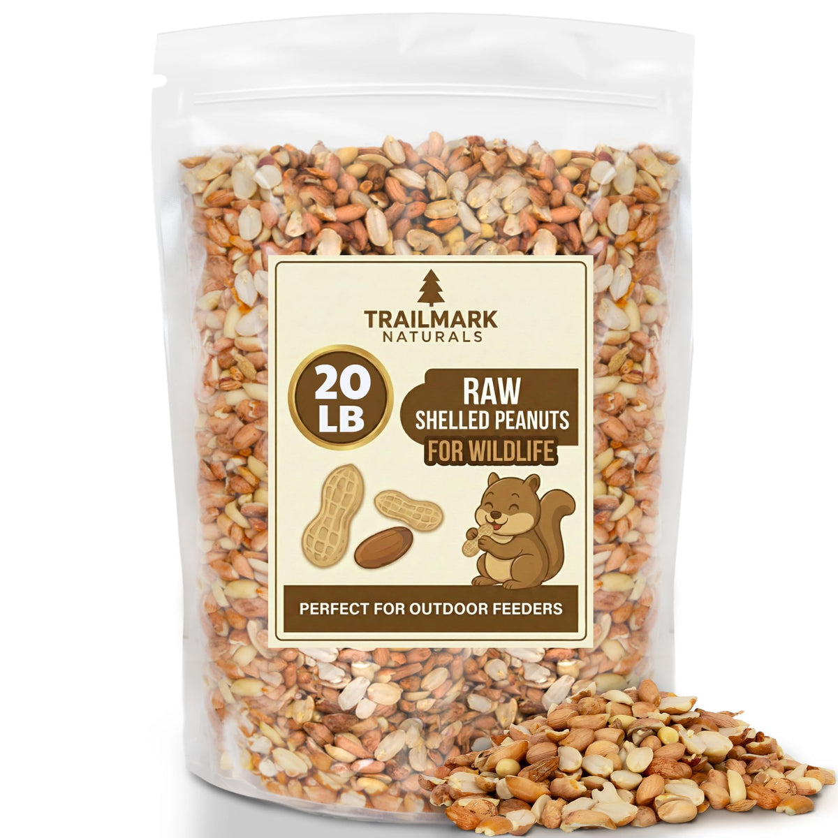 Raw Shelled Peanuts 20 LB J958067