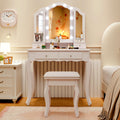 Vanity Desk with Lighted Mirror V97763