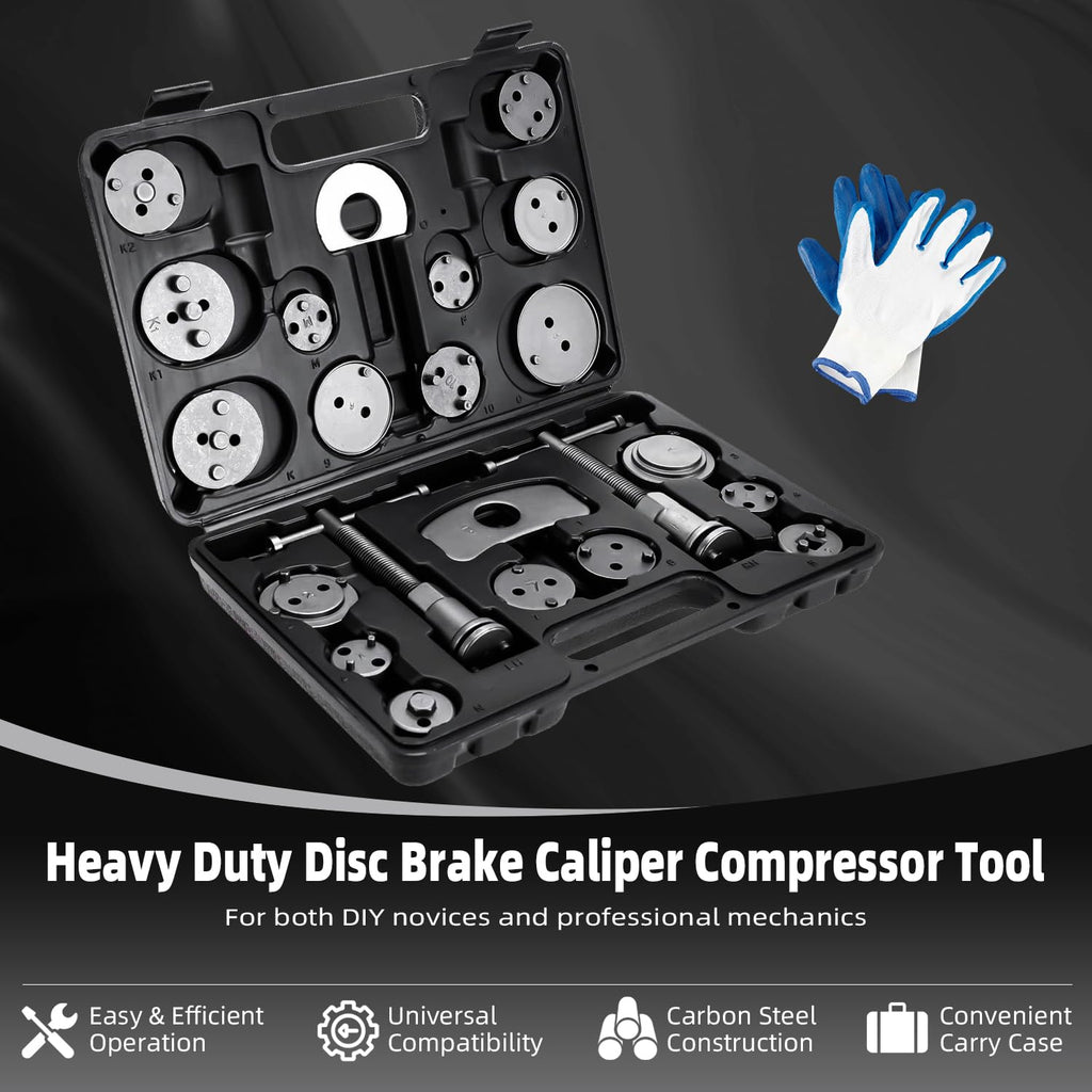 24pcs Disc Brake Caliper Compression Tool Kit L51610