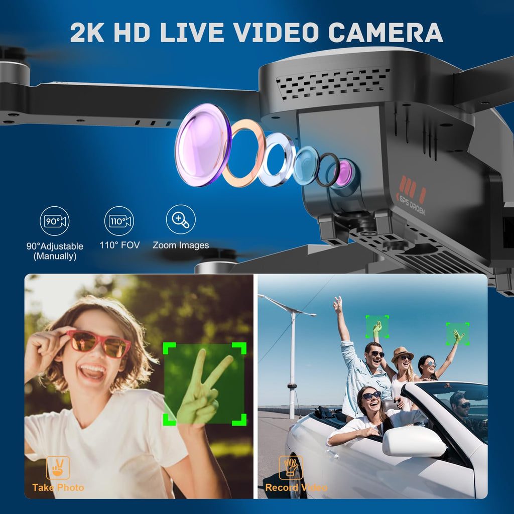 4K Camera Drone with GPS Auto Return Foldable 249g Z29398