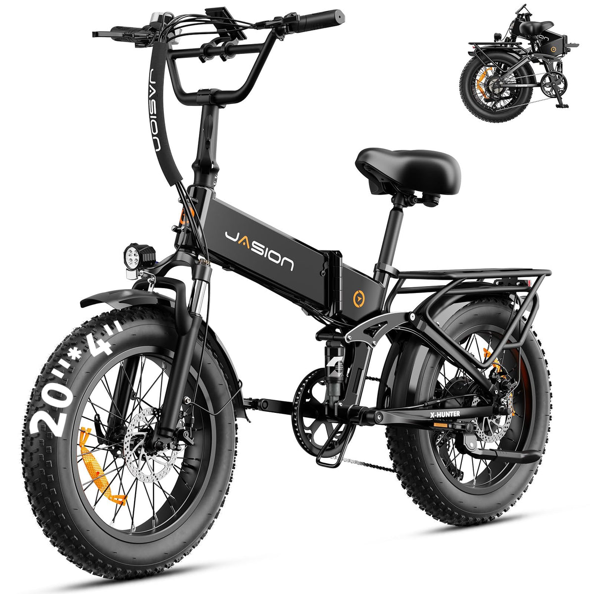 1400W Peak 20'' Fat Tire Foldable Electric Bike R27244