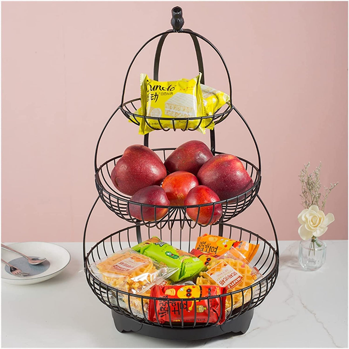 3-Tier Metal Fruit Basket V333