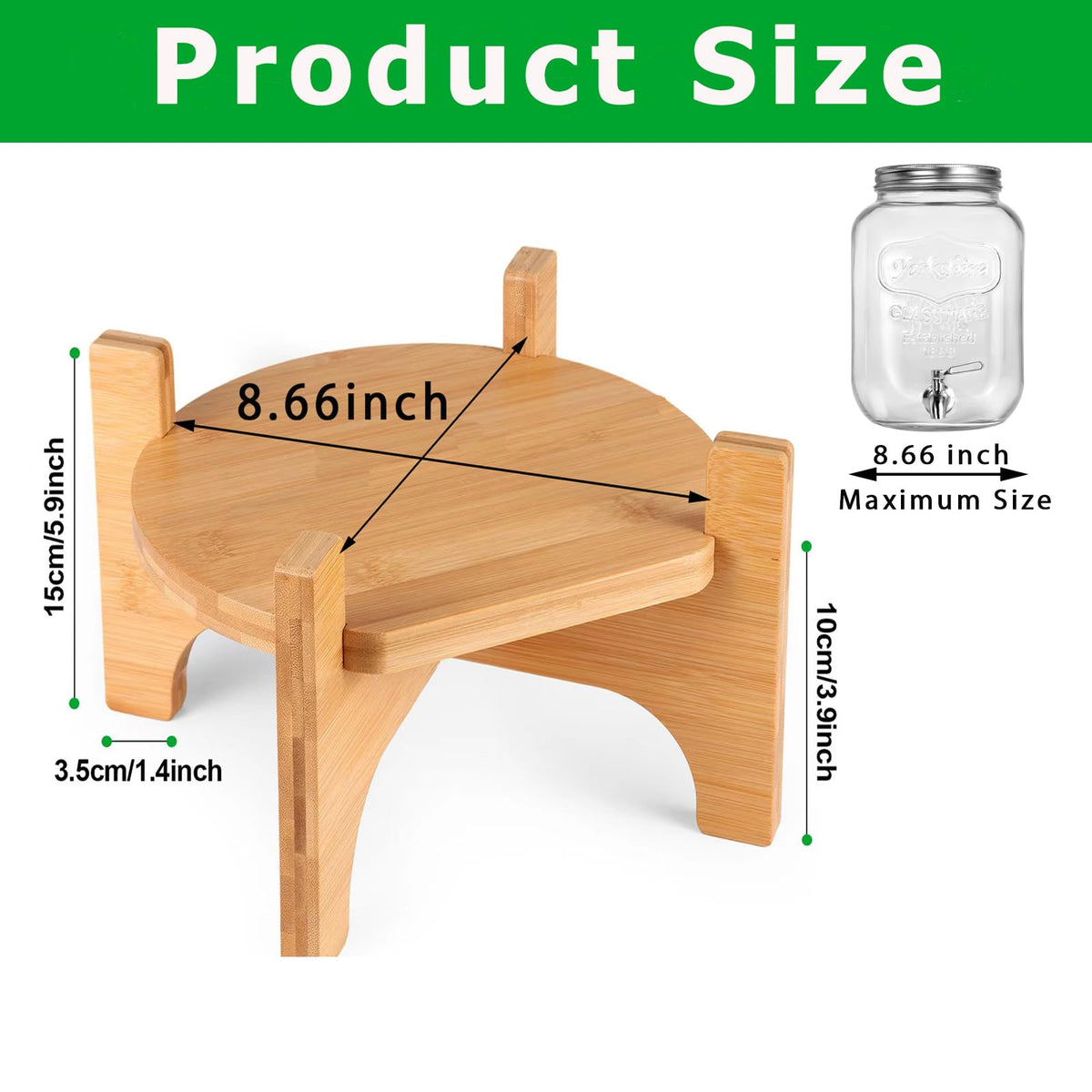 Bamboo Drink Dispenser Stand A700