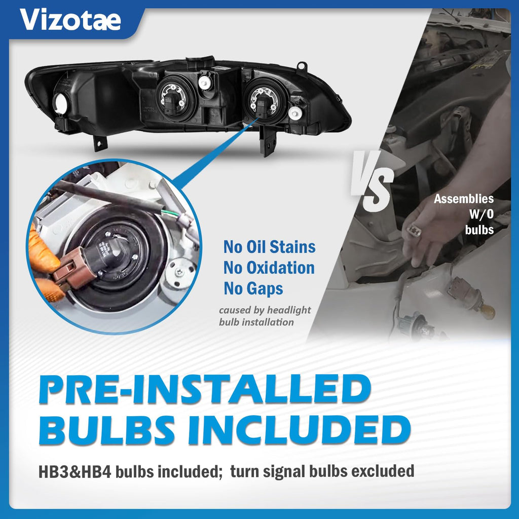 Headlights with High/Low Beam Bulbs K182647