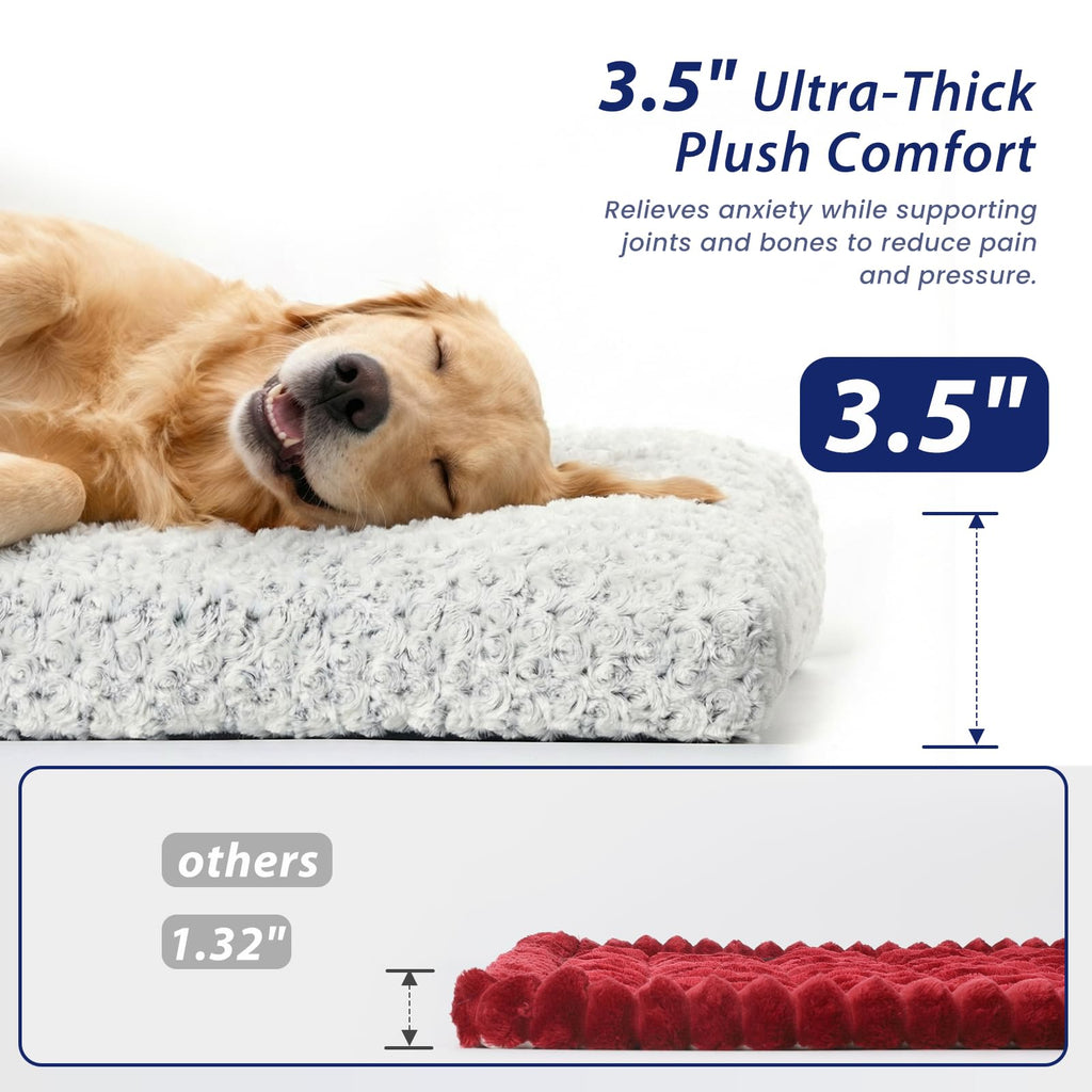 3.5" Thick Plush Non-Slip Dog Bed Mat P525