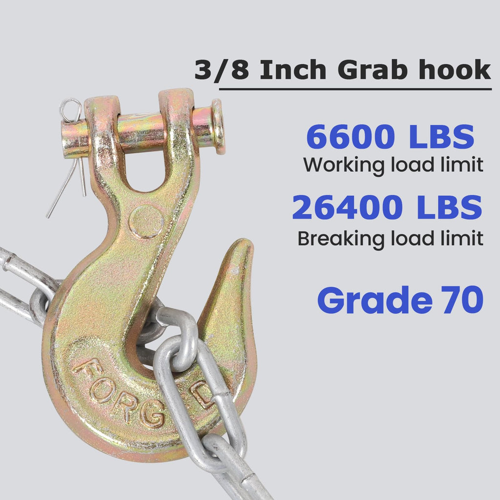 3/8" Heavy Duty Clevis Grab Hook H1430