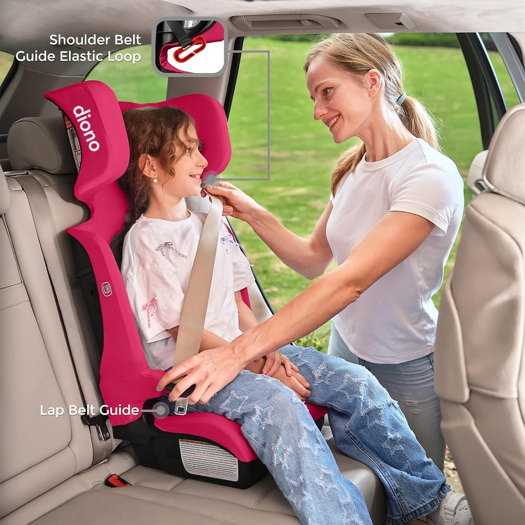 Pink Foldable High Back Booster Seat M73120