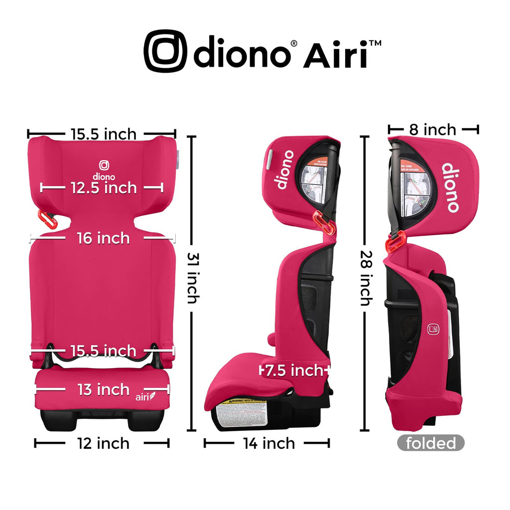 Pink Foldable High Back Booster Seat M73120