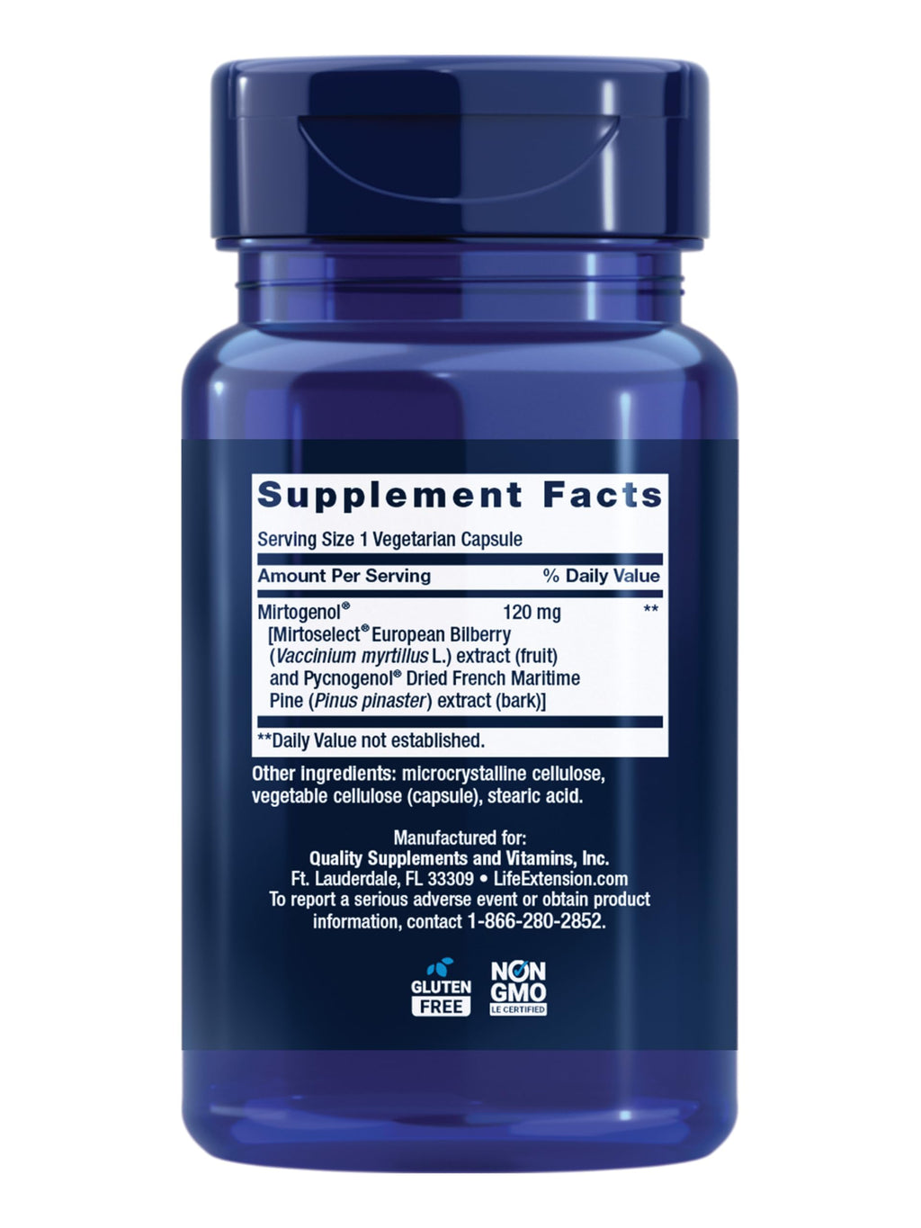 Eye Pressure Support with Mirtogenol, 30 Capsules B5567