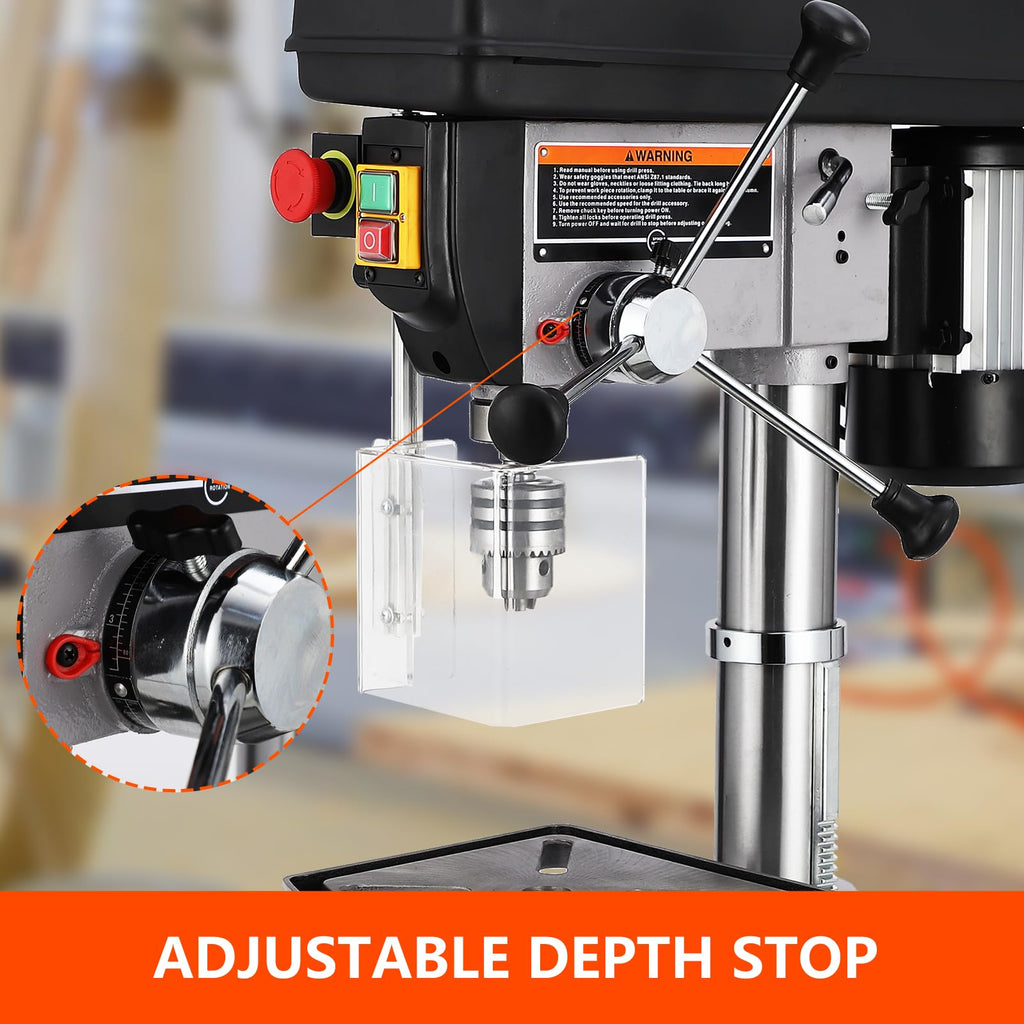 15 in Benchtop Drill Press with 7.5 Amp Variable Speed Tilting Worktable Y37862