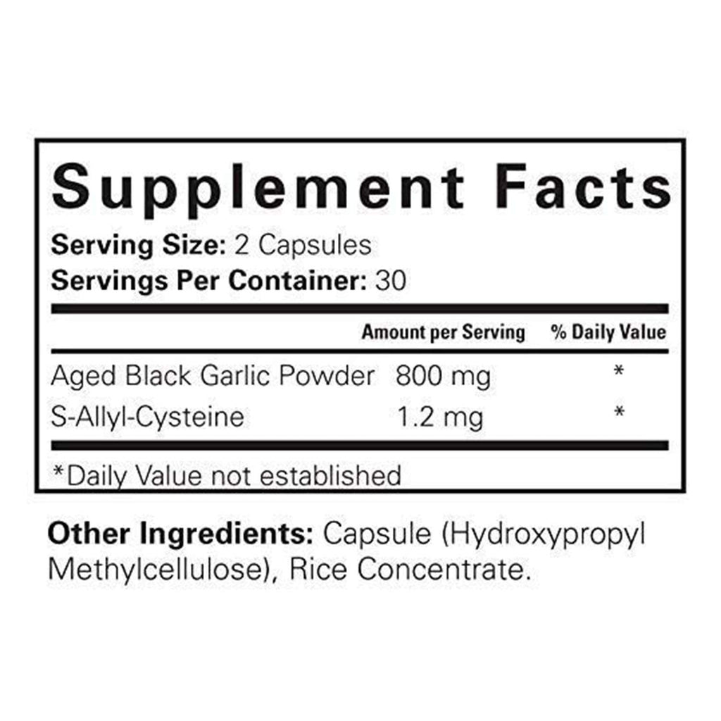Black Garlic 60 Capsules O301