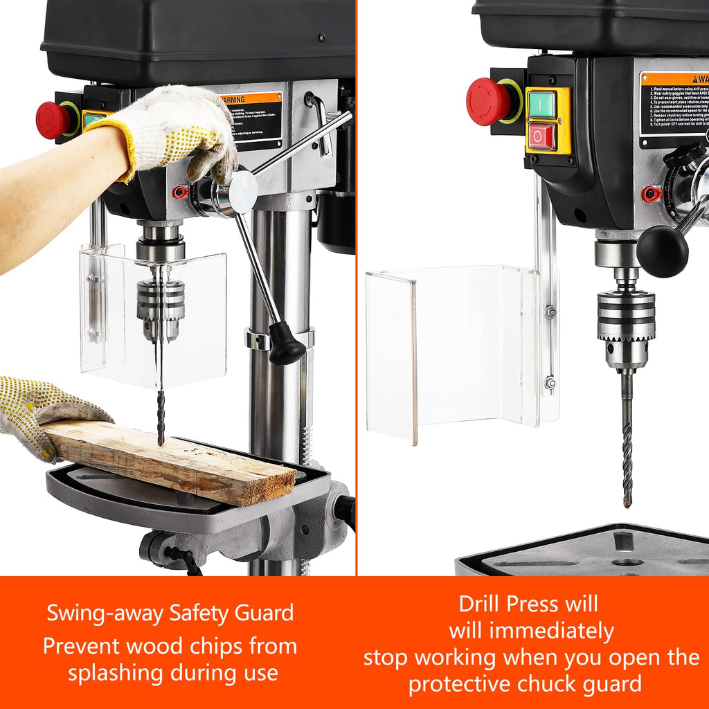 15 in Benchtop Drill Press with 7.5 Amp Variable Speed Tilting Worktable Y37862