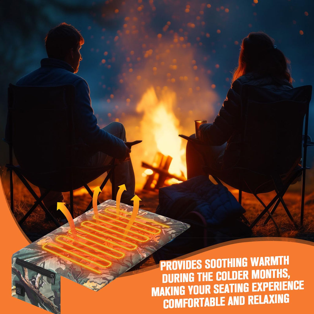 2 Pcs Heated Hunting Seat Cushion Pad D36017