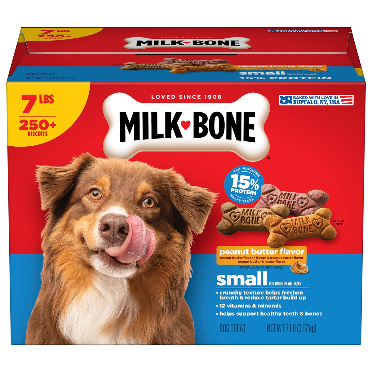 Peanut Butter Flavor Small Dog Treats 7 Lb M190