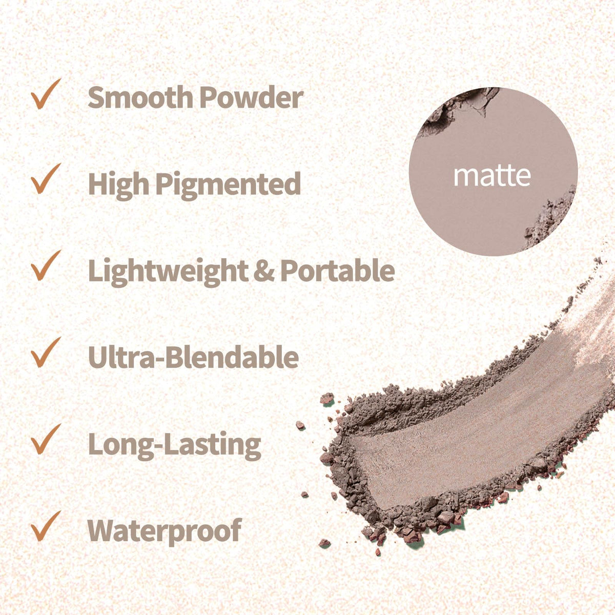 Mini Neutral Nude Matte Eyeshadow Palette C940