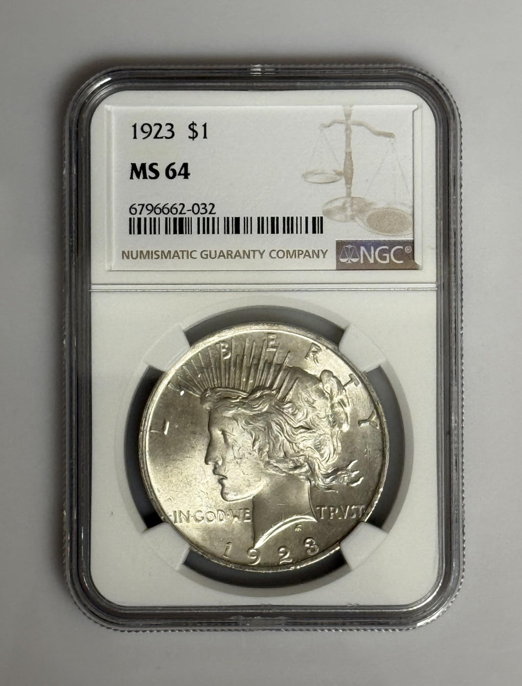 1923 Silver $1 Coin P877