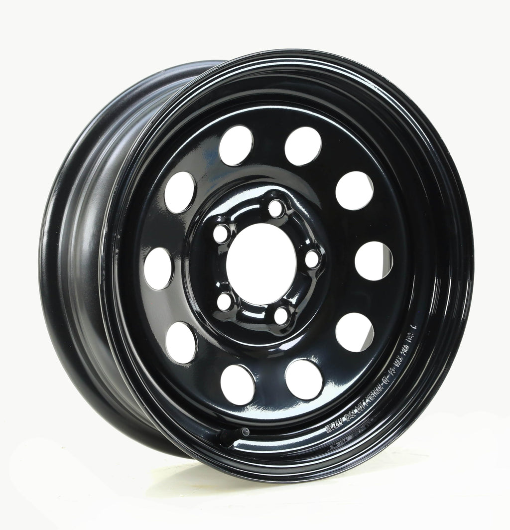 Trailer Tire Wheel ST205/75R15 8PR D 107N 5X4.5 Black Mod Pk2 G21477