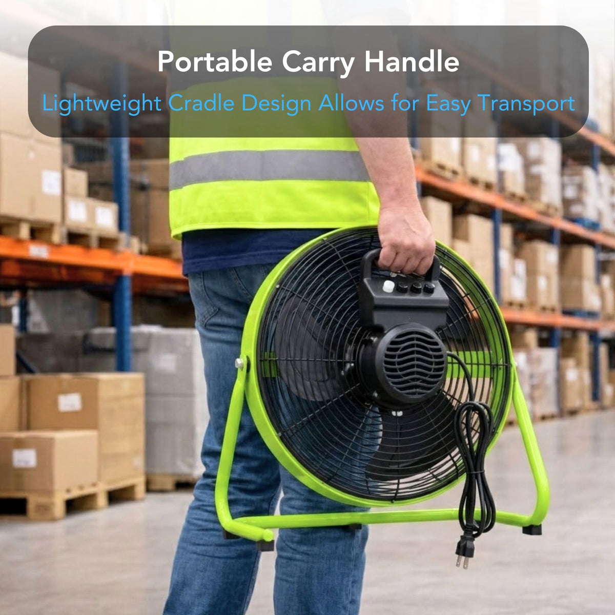 18-Inch High-Velocity Industrial Floor Fan E862279