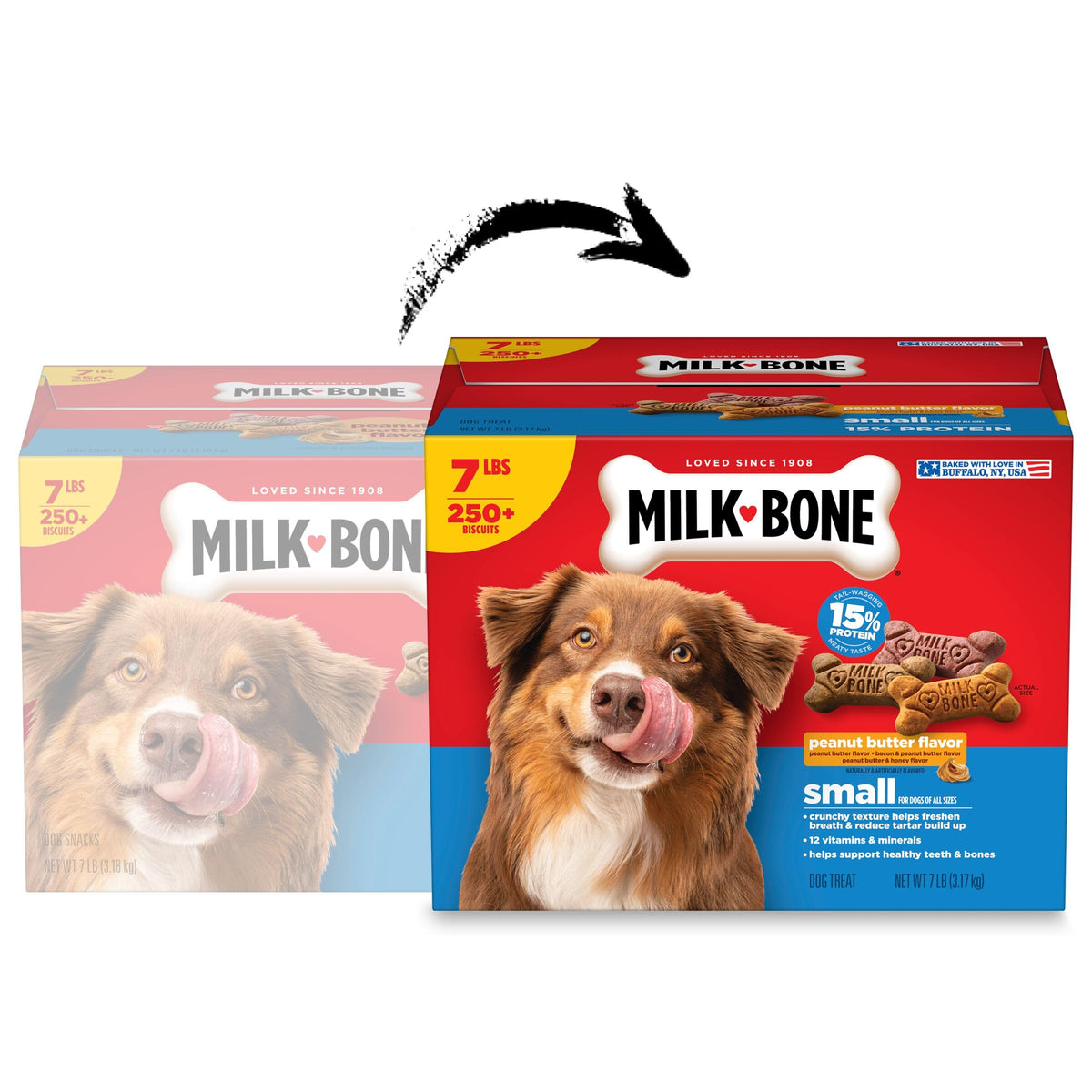 Peanut Butter Flavor Small Dog Treats 7 Lb M190