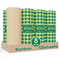 Bamboo Paper Towels, 8 Rolls, 2 Ply 120 Sheets U3116