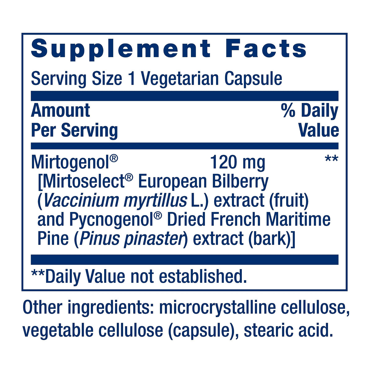 Eye Pressure Support with Mirtogenol, 30 Capsules B5567